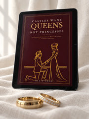 Castles Want Queens, Not Princesses ebook displayed on a tablet